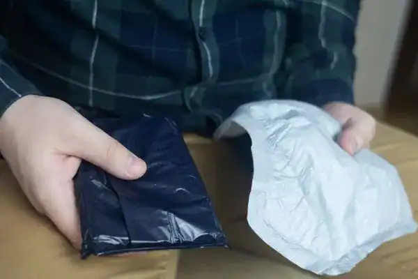 image of man holding stool incontinence Oxford products