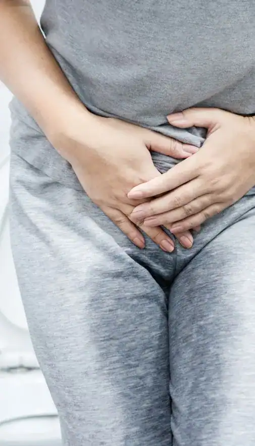 Image of woman had accident and needing stress incontinence treatment Oxford