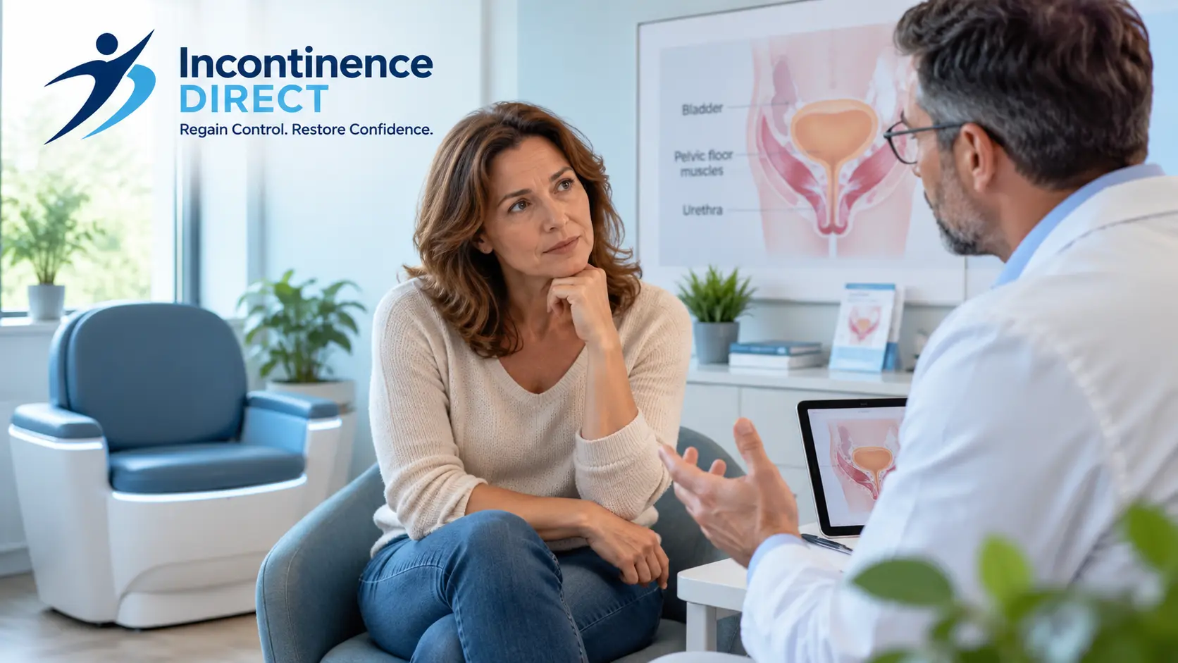 Pelvic Health Consultation in a Modern Clinic incontinence direct Oxford